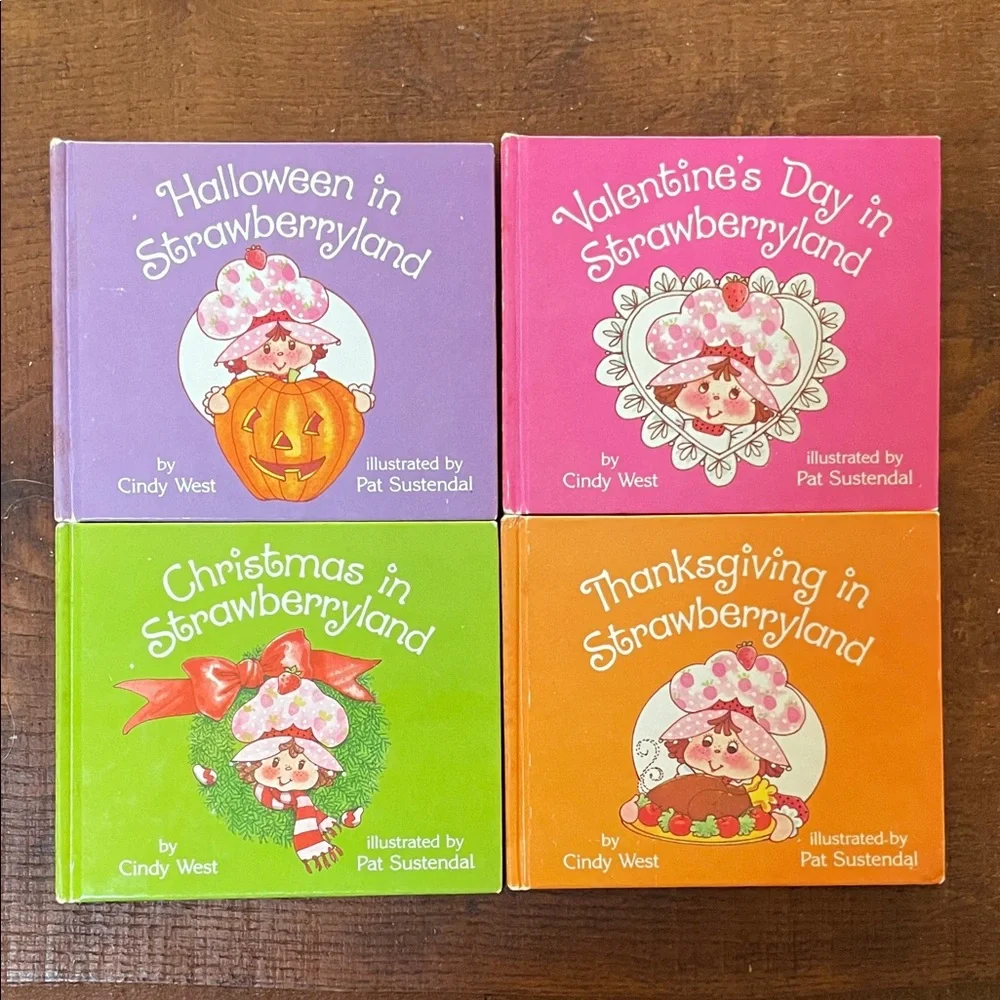 Vintage Strawberry Shortcake Holiday Library 4 Book Set - Picture 2 of 7
